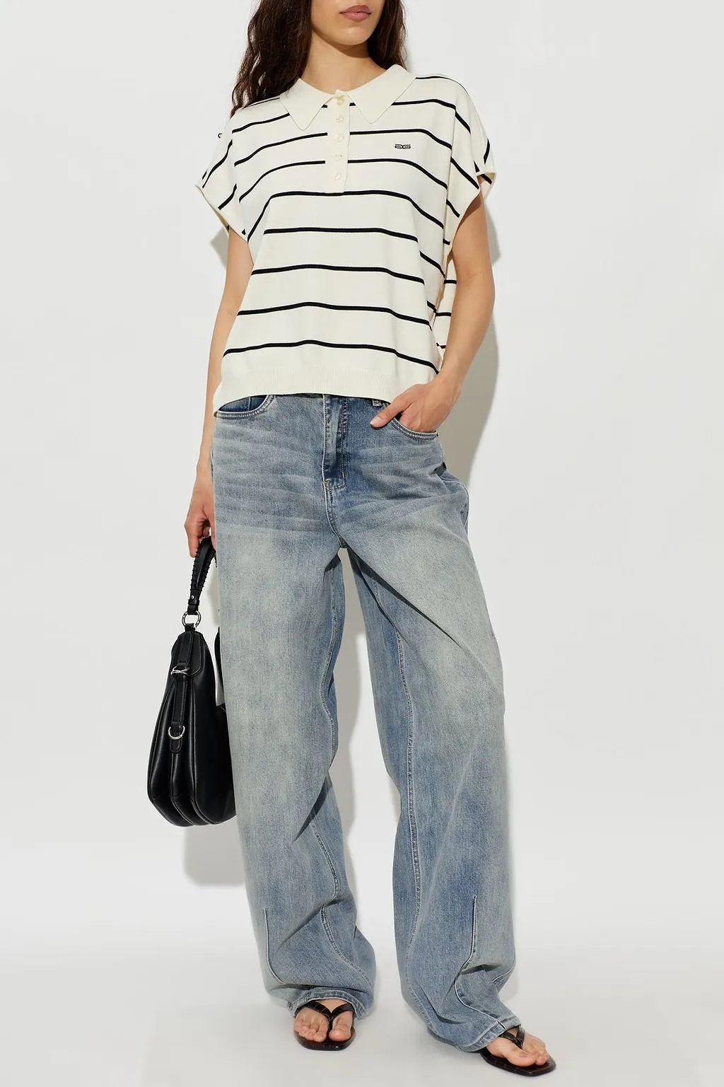 Gestuz Gzsaia Striped Polo T-Shirt