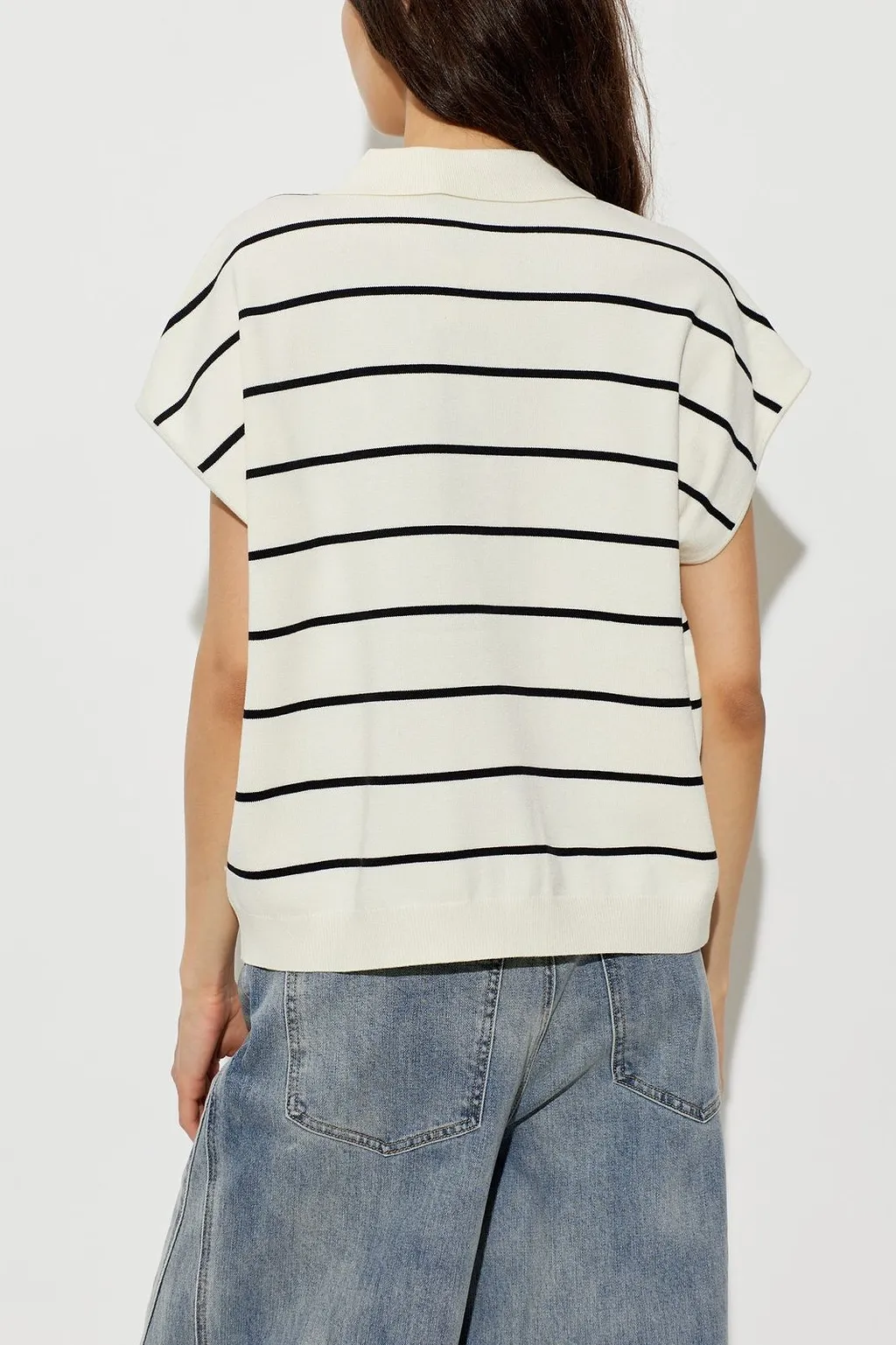 Gestuz Gzsaia Striped Polo T-Shirt