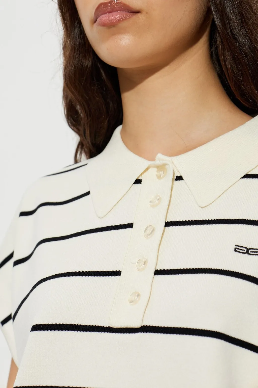 Gestuz Gzsaia Striped Polo T-Shirt