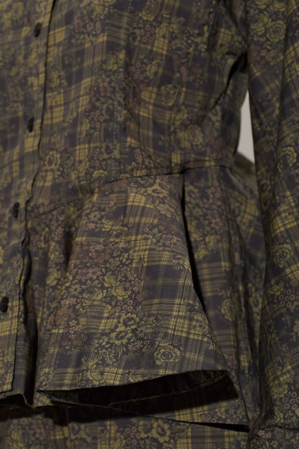 Ganni Peplum Patterned Shirt