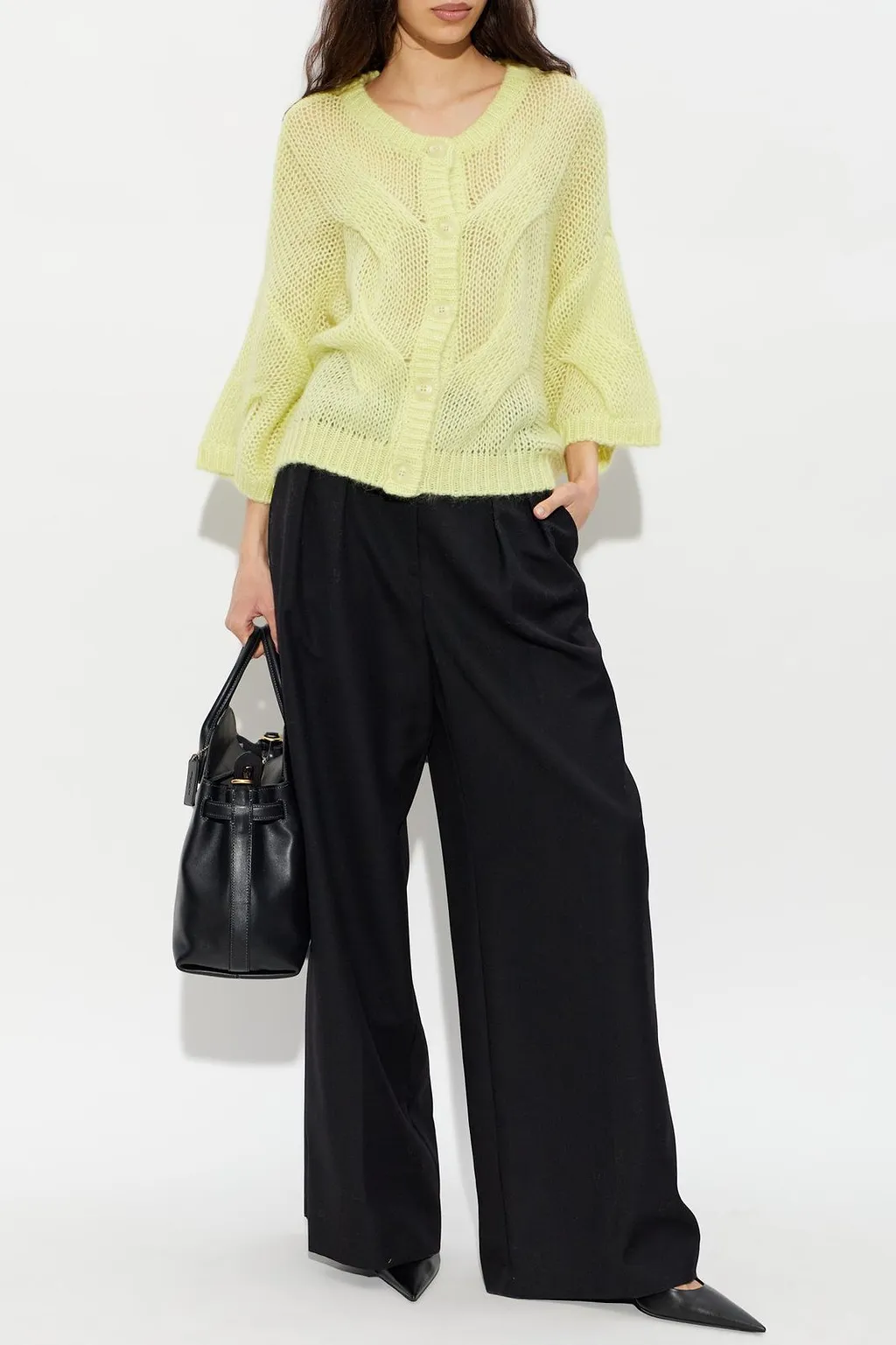 Gzzenia Open-Knit Cardigan