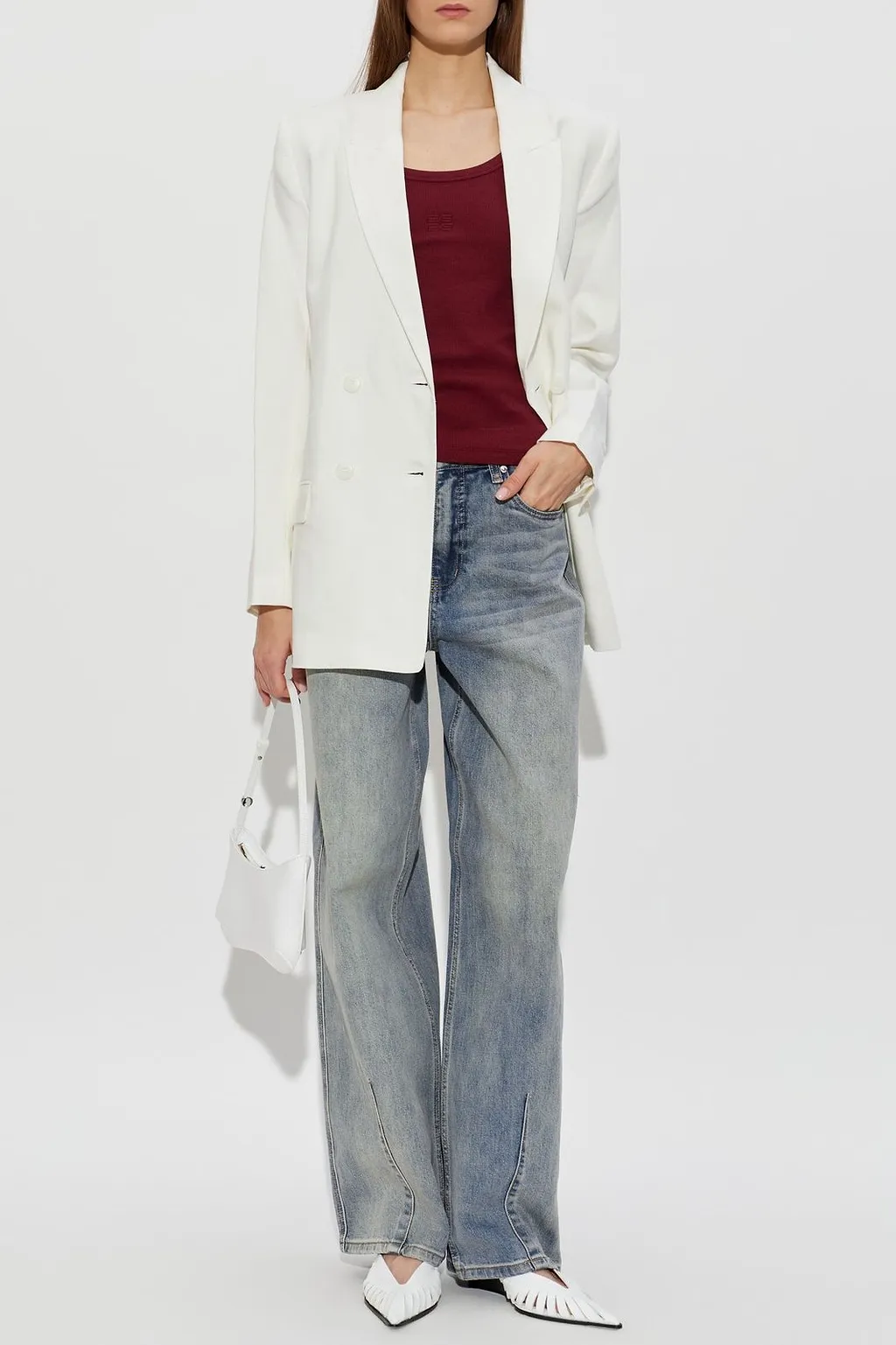 Gestuz Long Double-Breasted Blazer