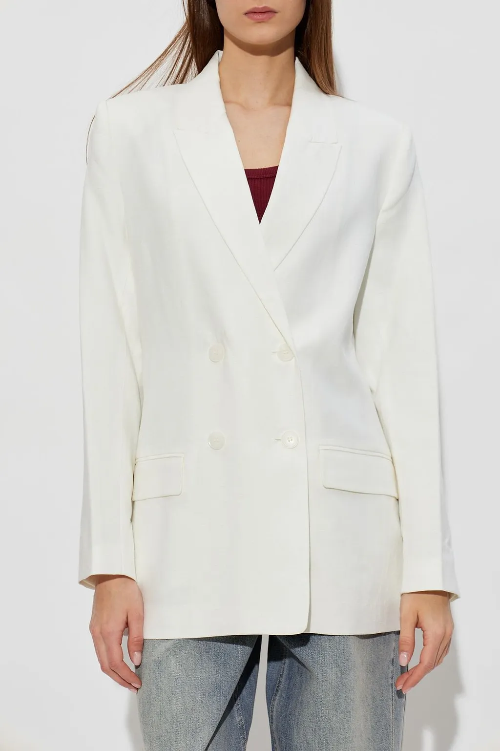 Gestuz Long Double-Breasted Blazer