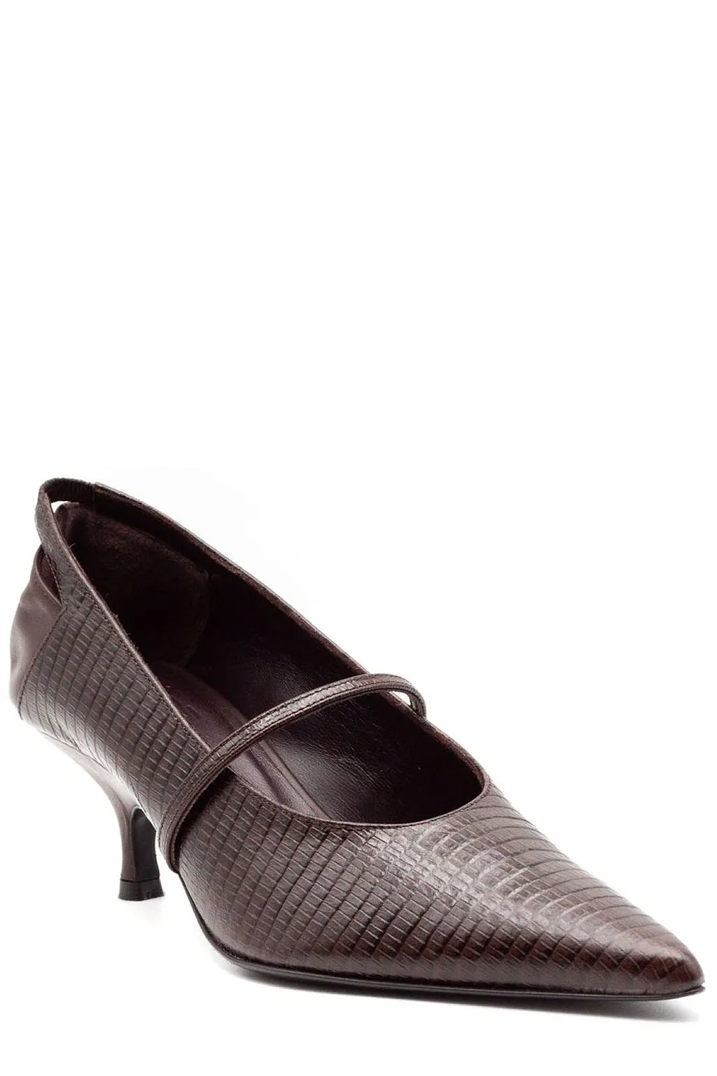Elisa Textured Heeled Pumps