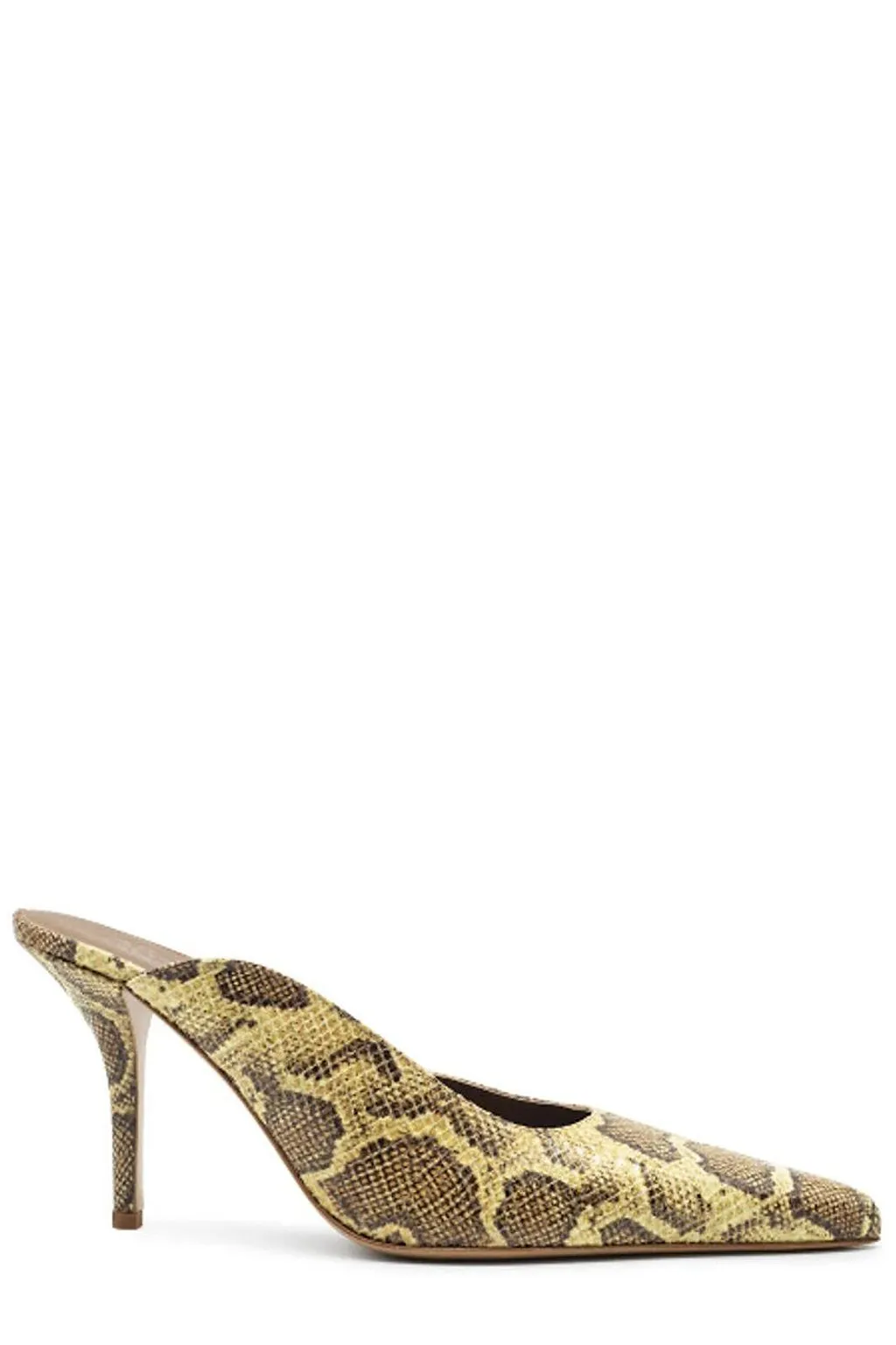 Gia Borghini Snake Print Mules