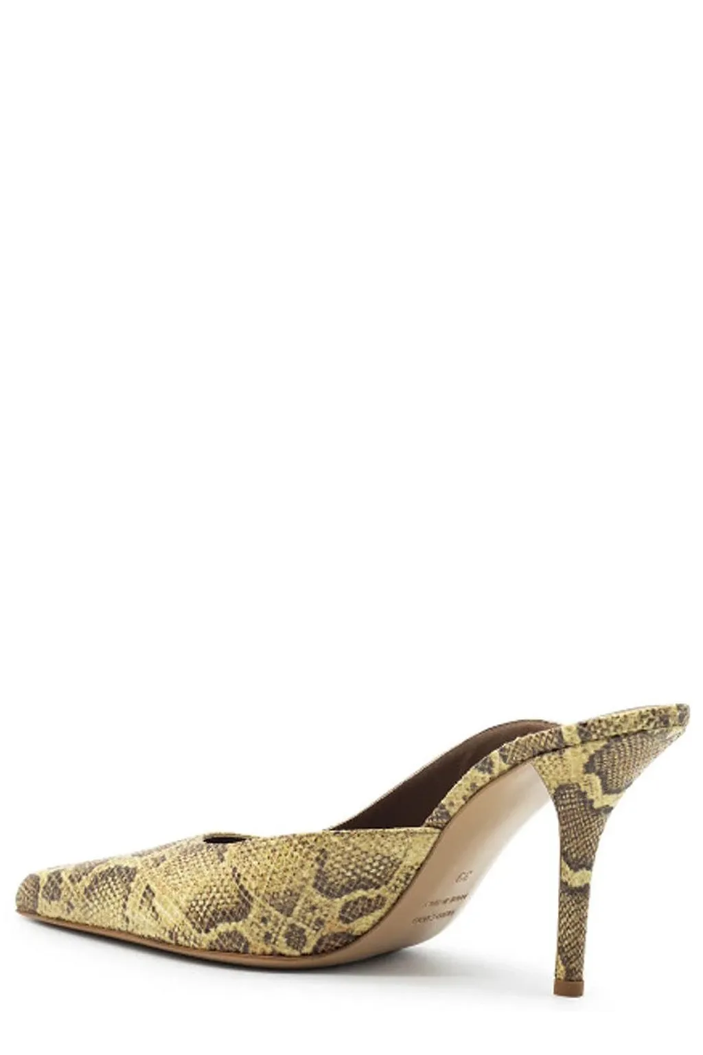 Gia Borghini Snake Print Mules