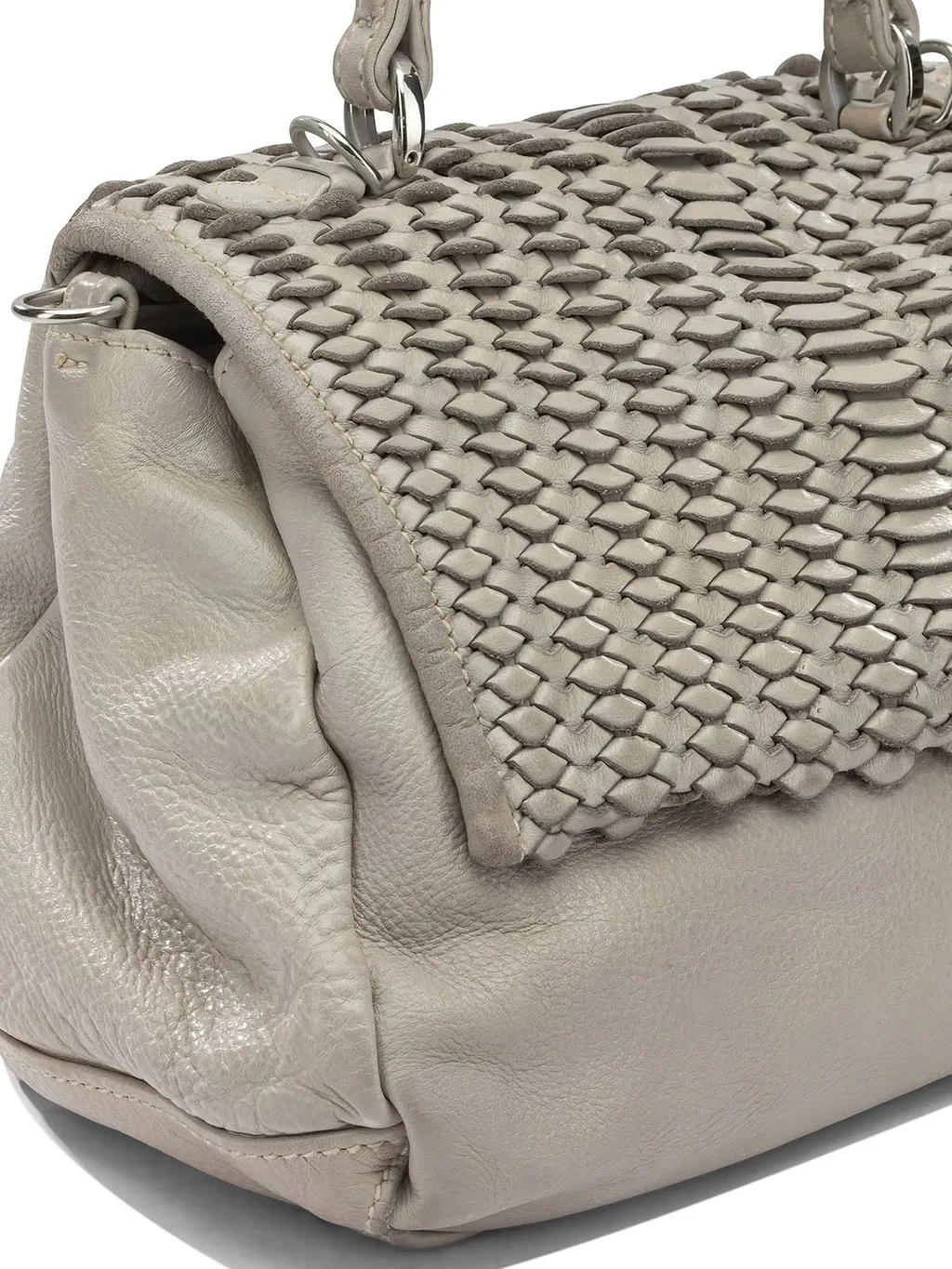 Giancarlo Nevola Textured Flap Top Handle Bag