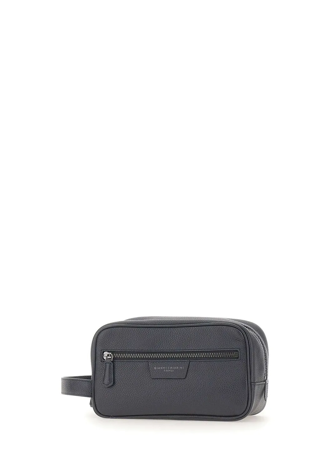 Gianni Chiarini Pebbled Leather Toiletry Bag
