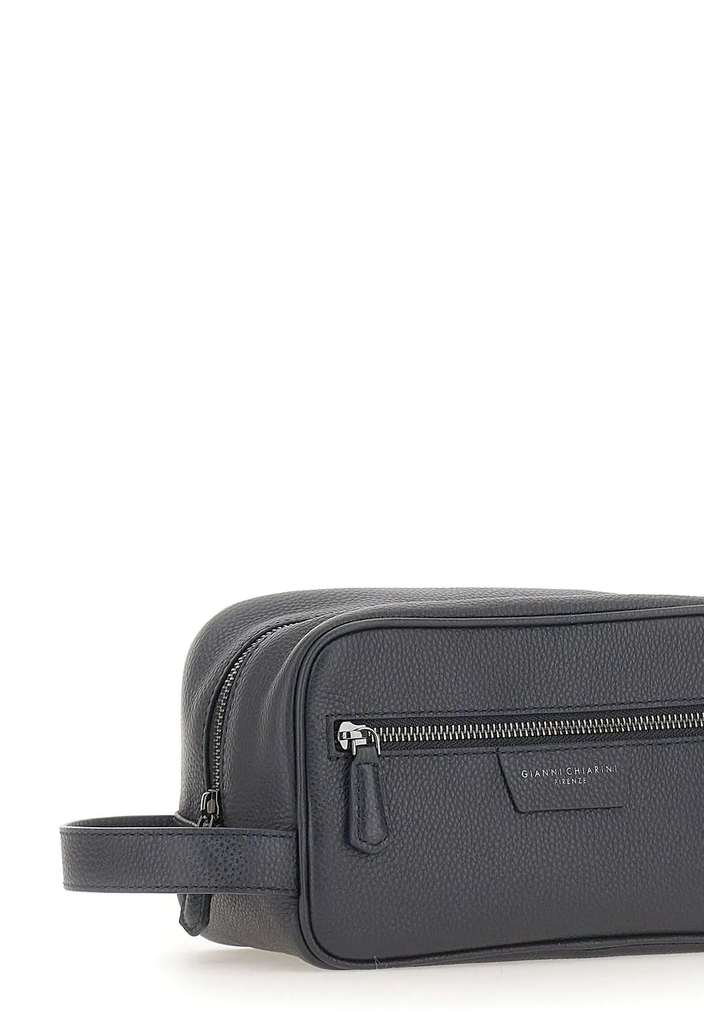 Gianni Chiarini Pebbled Leather Toiletry Bag