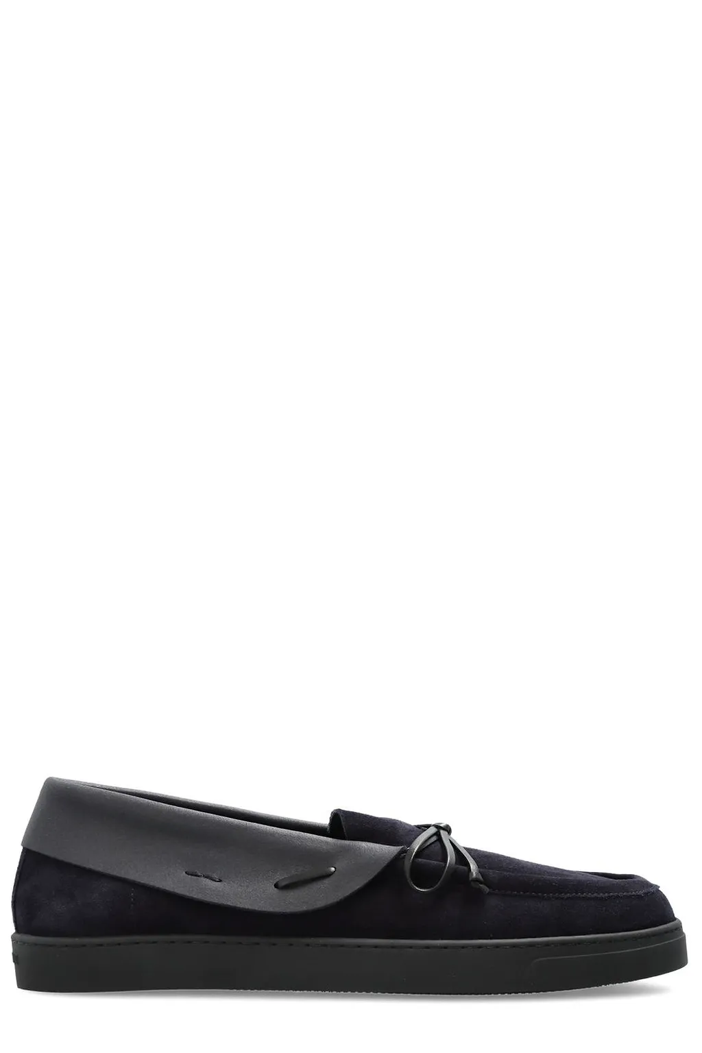 Giorgio Armani Bow Detailed Slip-On Loafers
