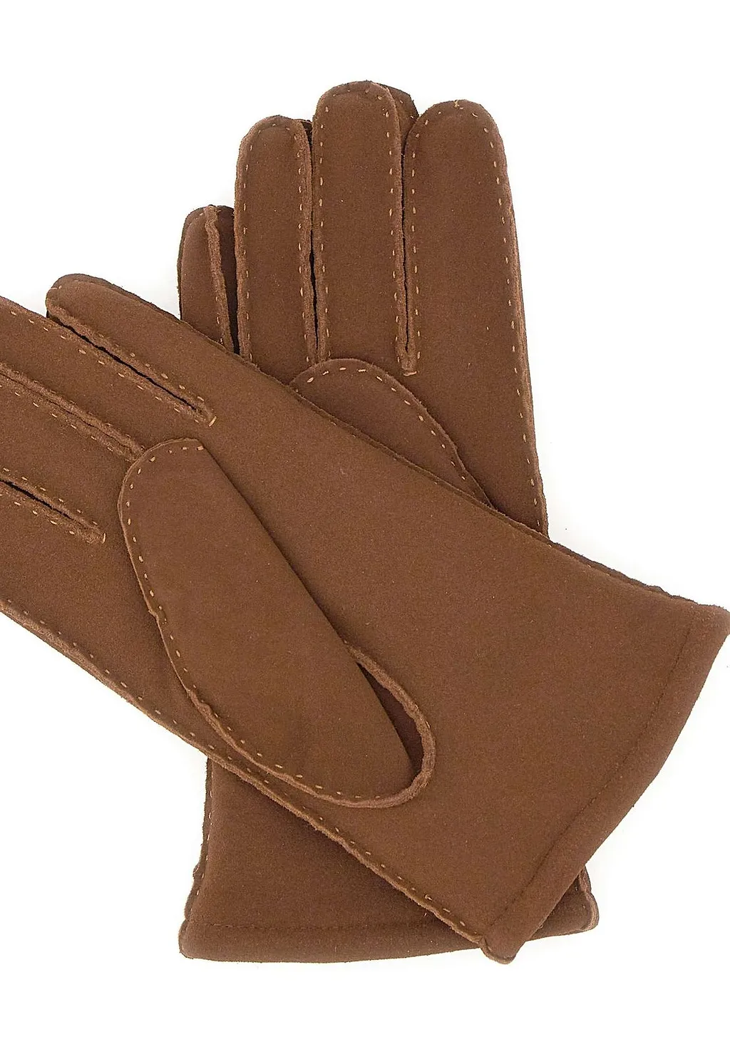 Gianni Chiarini Shearling-Lined Stitch Detail Gloves