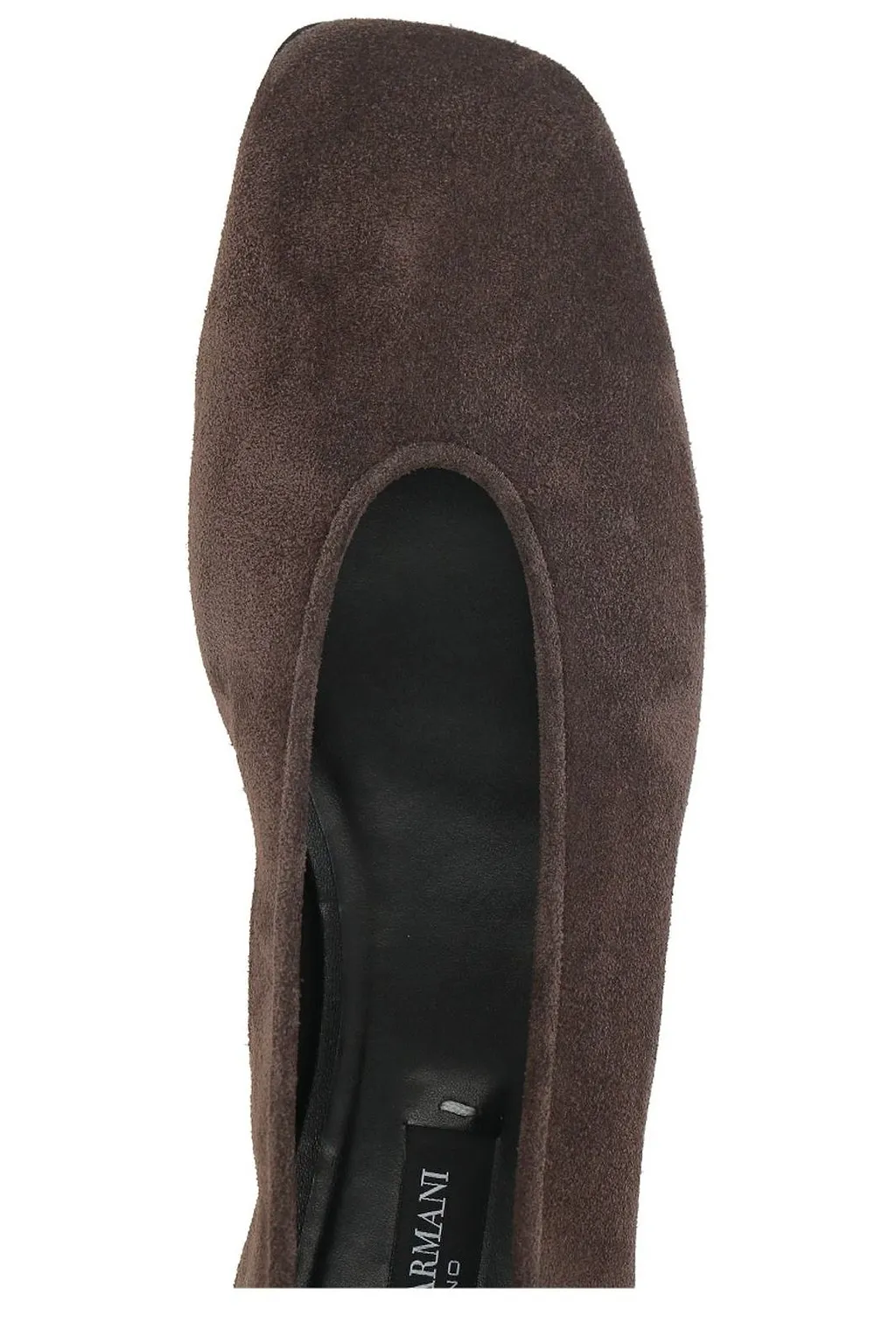 Giorgio Armani Square Toe Slip-On Flat Shoes
