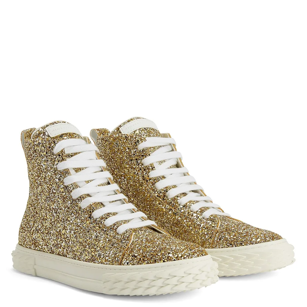 Giuseppe Zanotti Ecoblabber Glitter High Top Sneakers