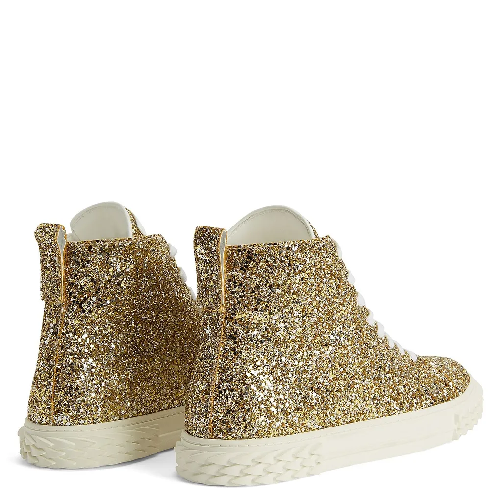 Giuseppe Zanotti Ecoblabber Glitter High Top Sneakers