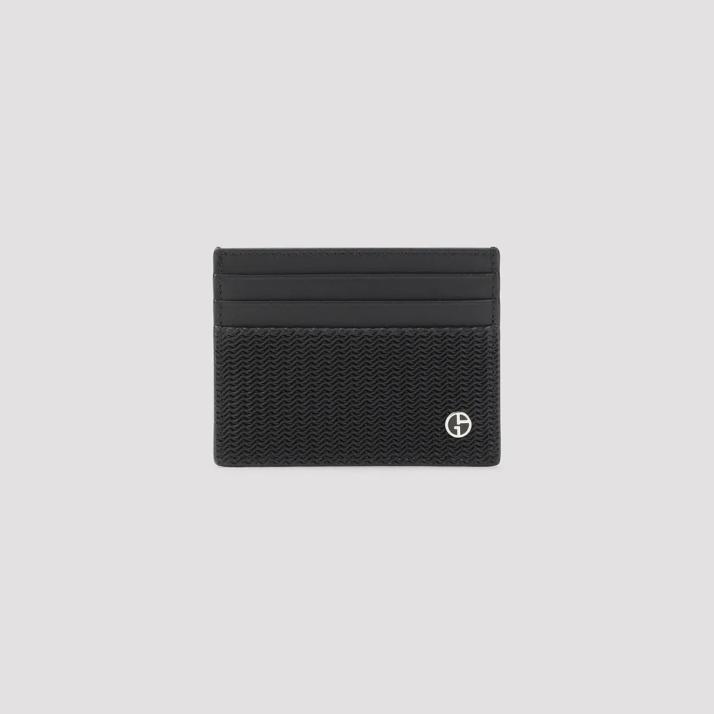 Giorgio Armani Textured Card Holder Wallet