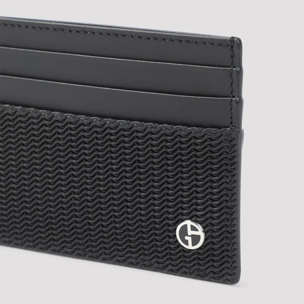 Giorgio Armani Textured Card Holder Wallet