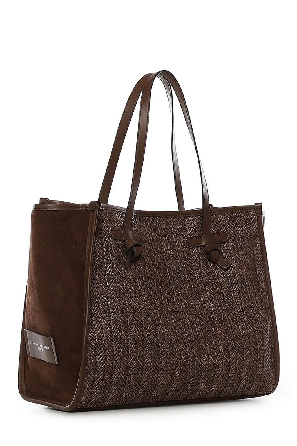 Gianni Chiarini Woven Top Handle Bag
