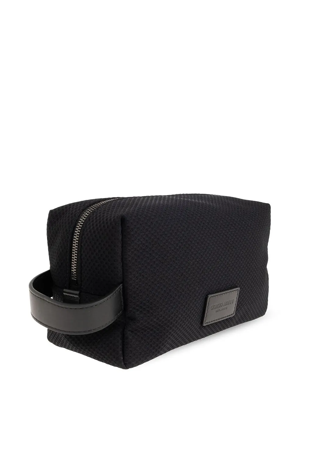 Giorgio Armani Textured Logo Toiletry Bag