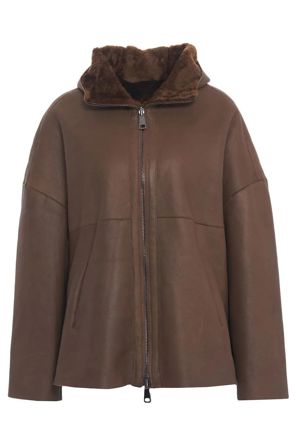 Hooded Shearling Jacket