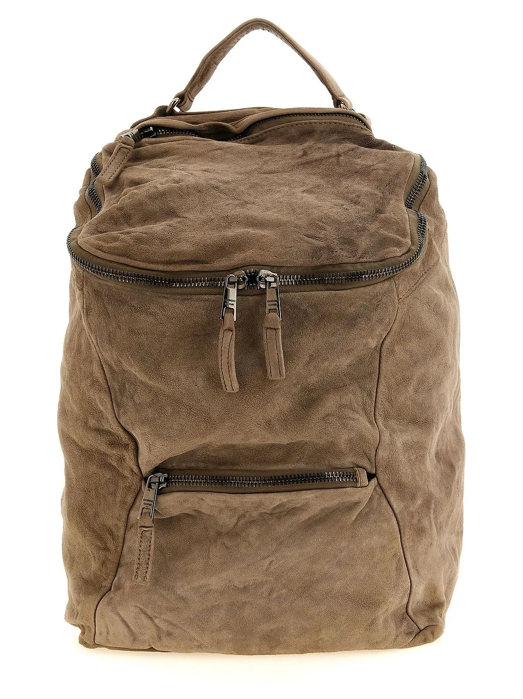 Giorgio Brato Logo Engraved Zipped Backpack