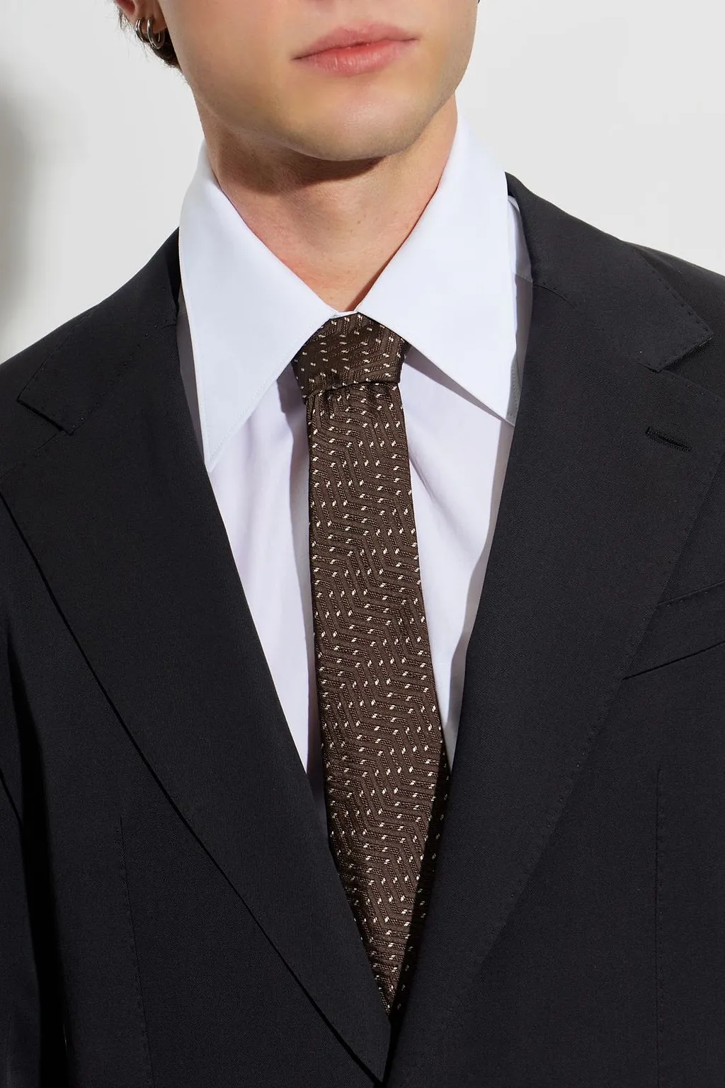 Giorgio Armani Geometric Pattern Tie