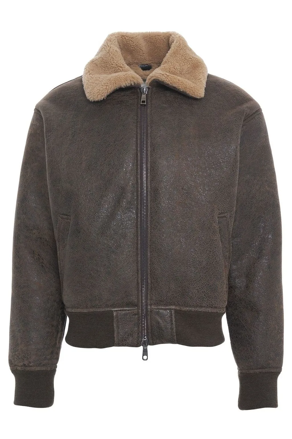 Giorgio Brato Shearling Zipped Bomber Jacket
