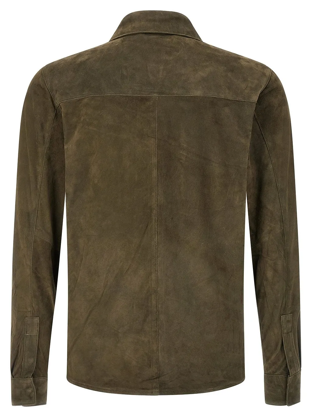 Giorgio Brato Suede Snap-Front Shirt