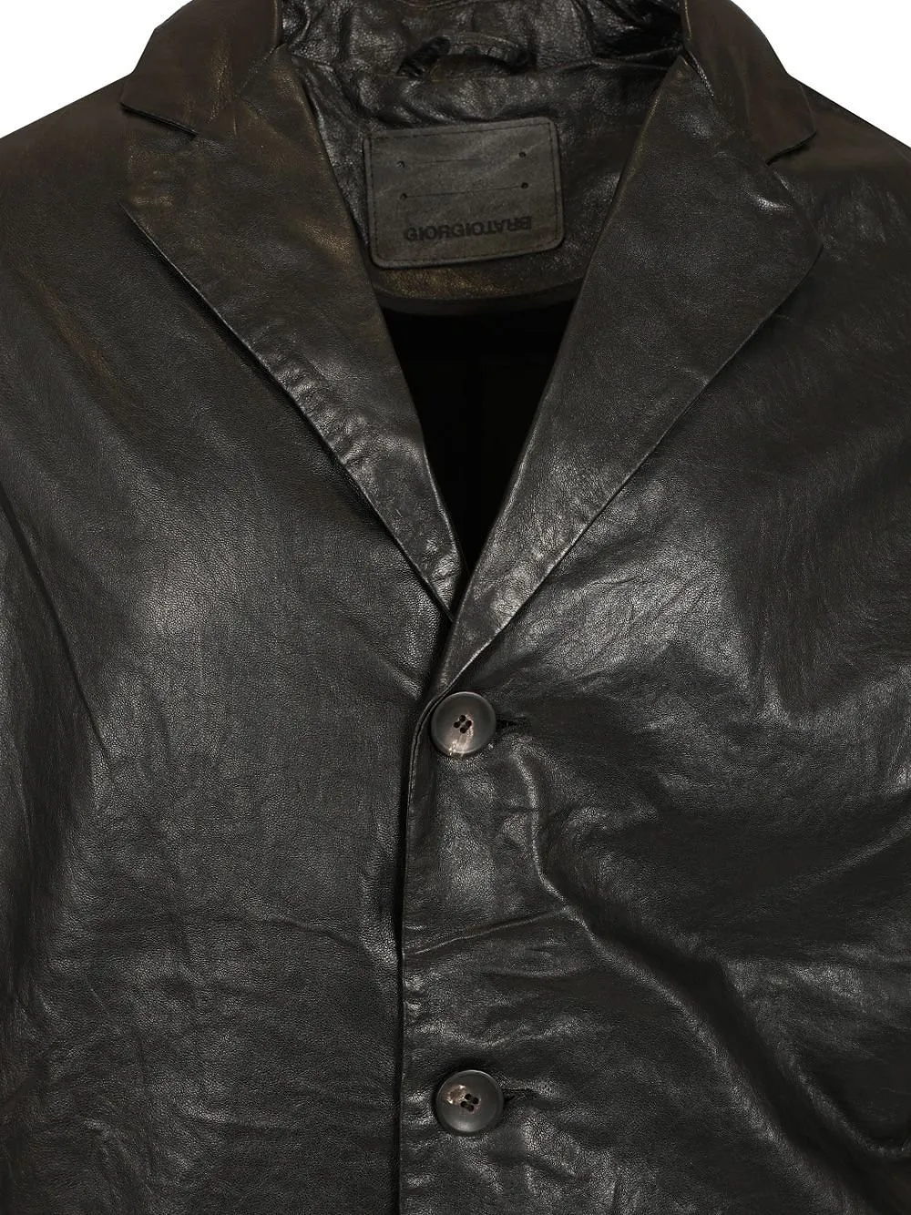 Giorgio Brato Wrinkled Lamb Blazer