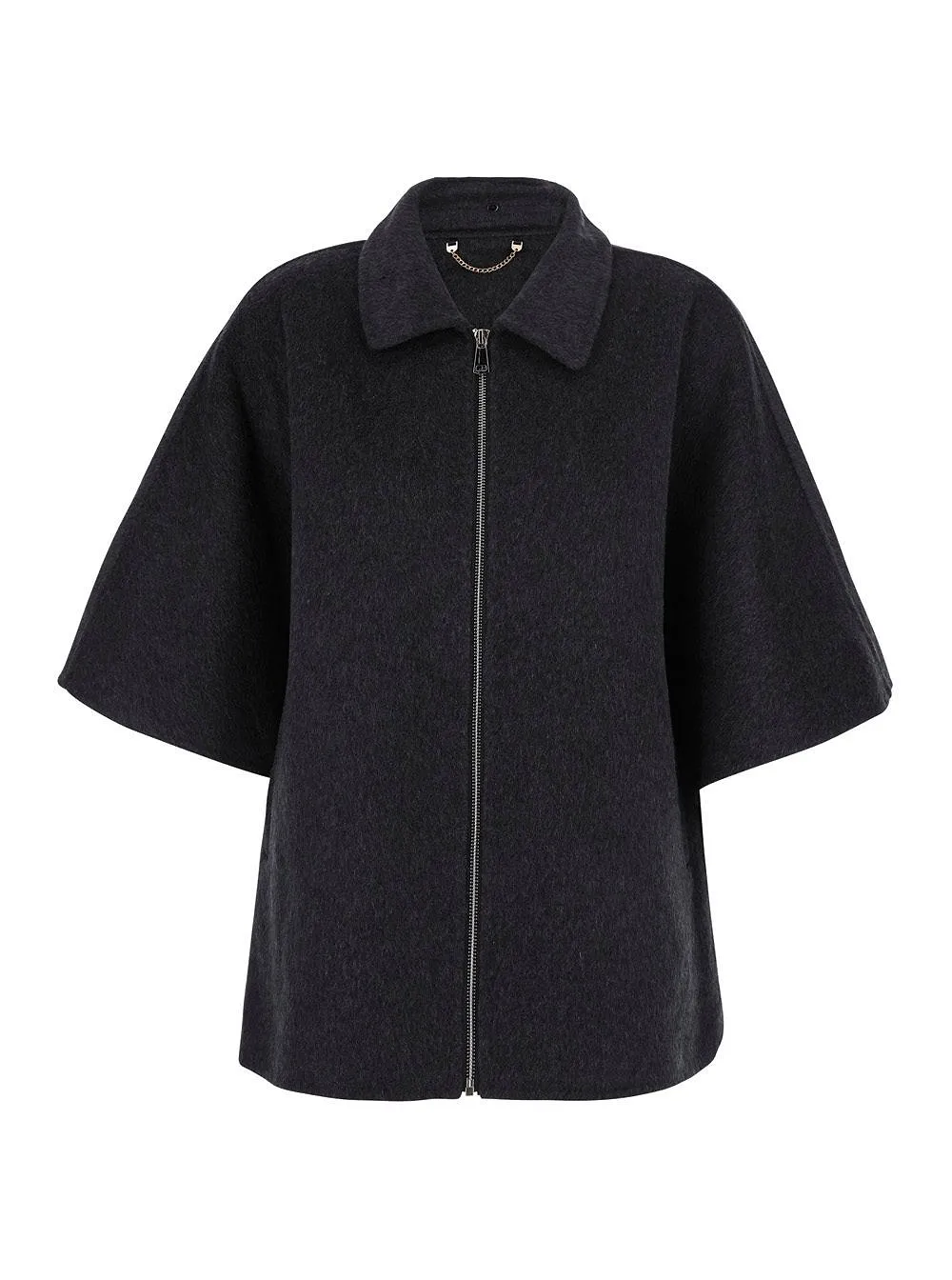 Giovanni Paris Clementine Faux Fur Trim Cape