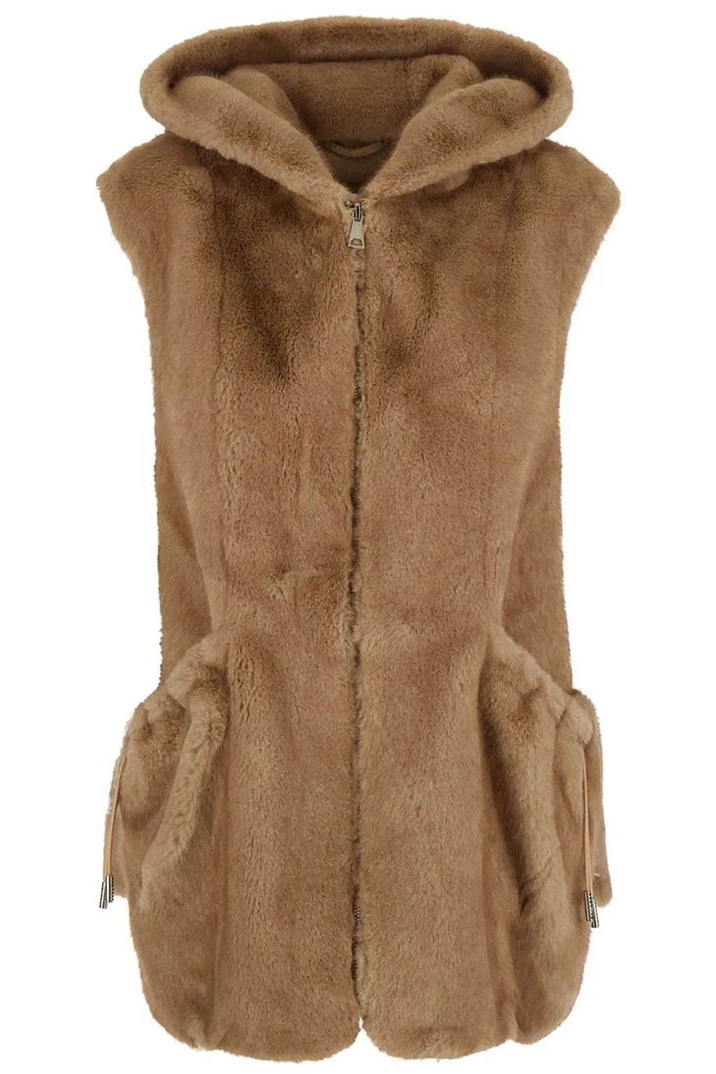 Giovanni Paris Maury Hooded Sleeveless Jacket