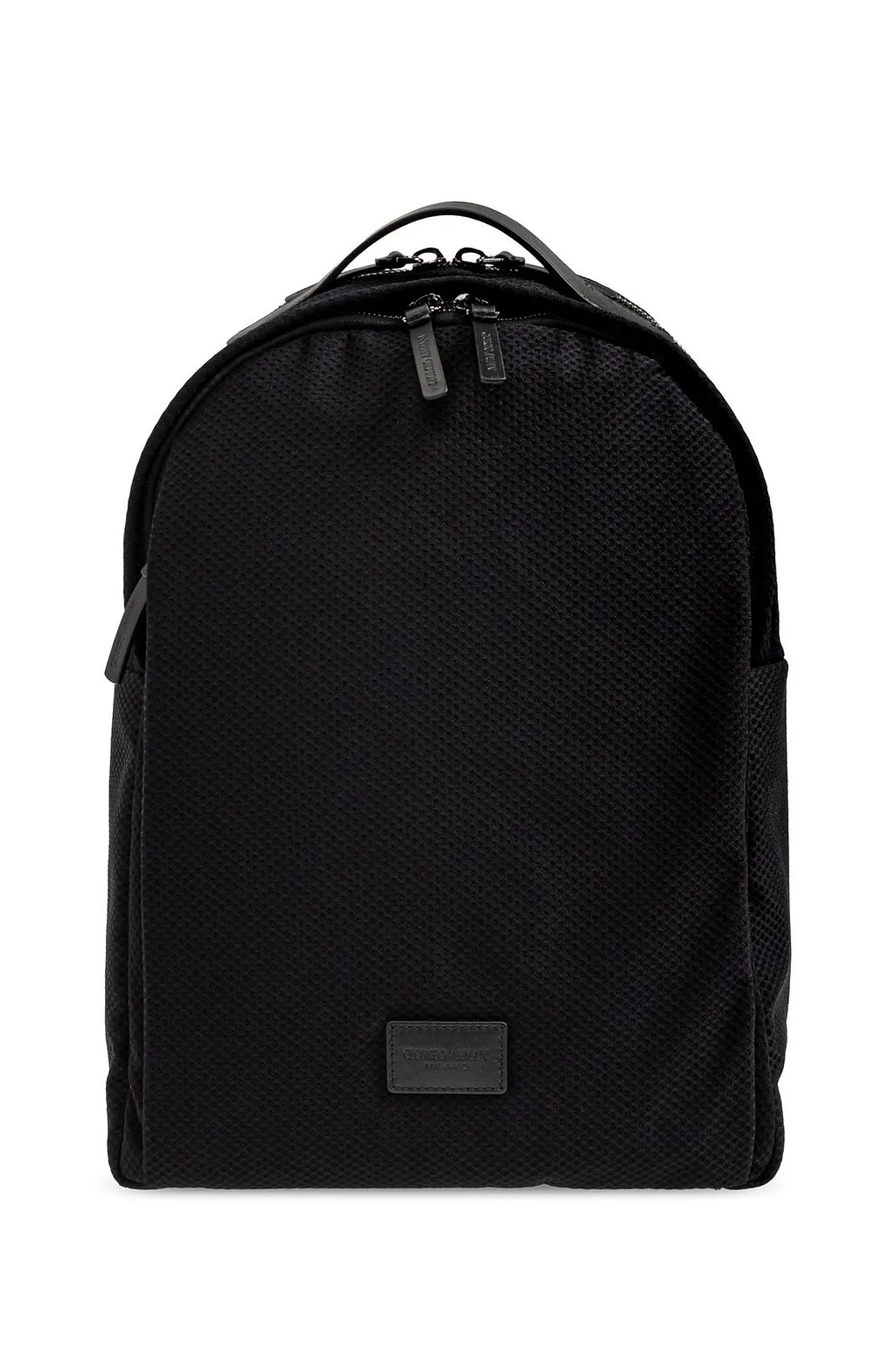Giorgio Armani Logo Patch Backpack
