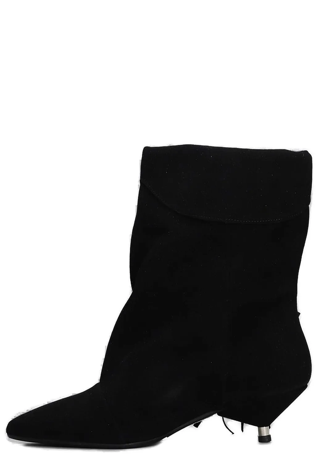 Gisel Moire Ariana Fringed Ankle Boots