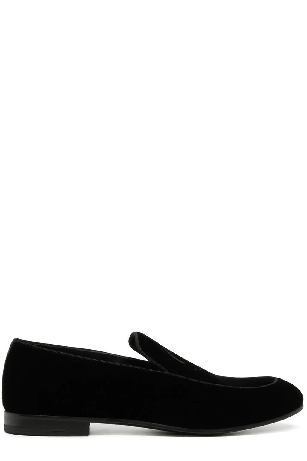 Giorgio Armani Monogram Slip-On Loafers