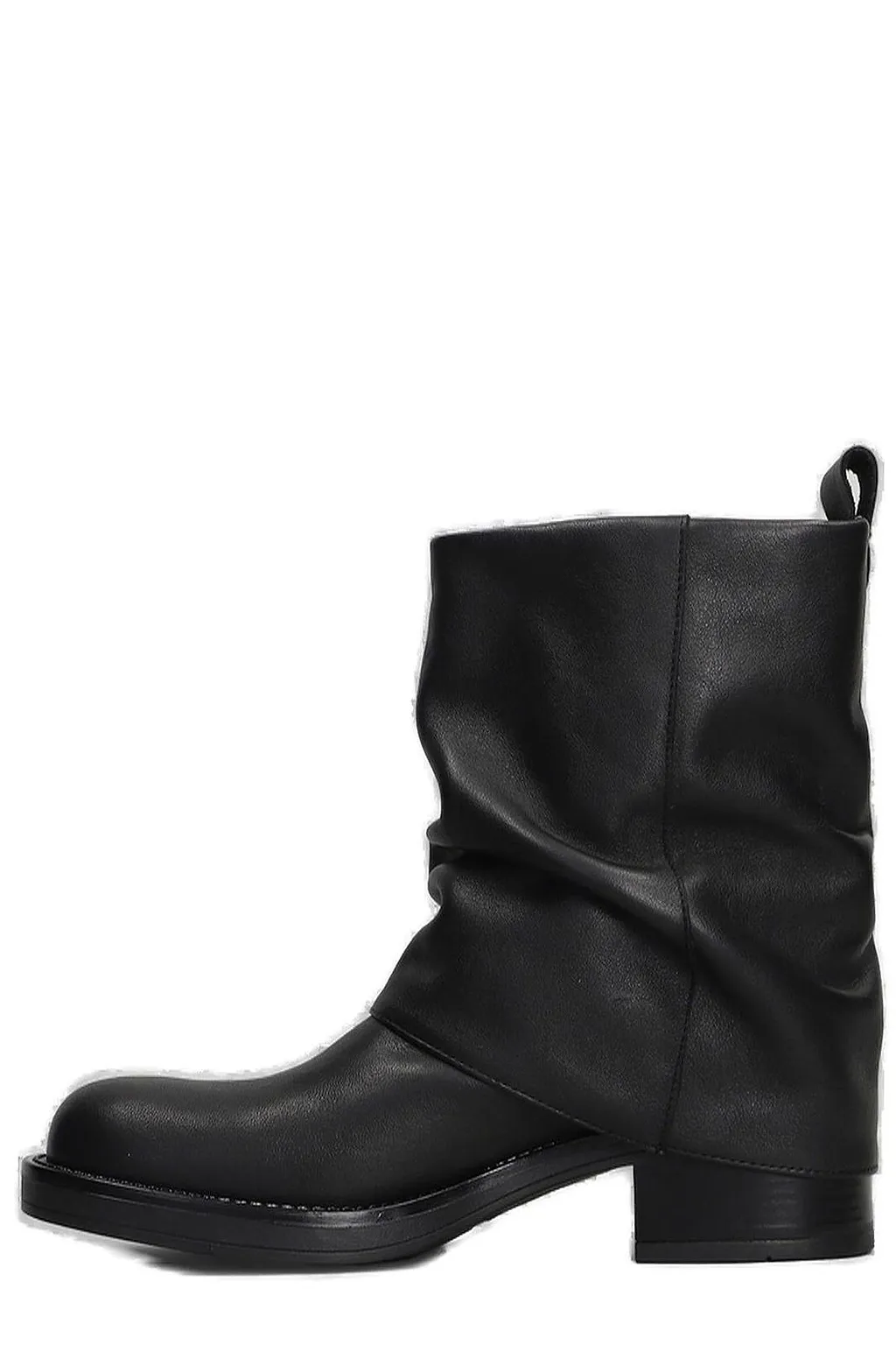 Gisel Moire Low Heel Ankle Boots