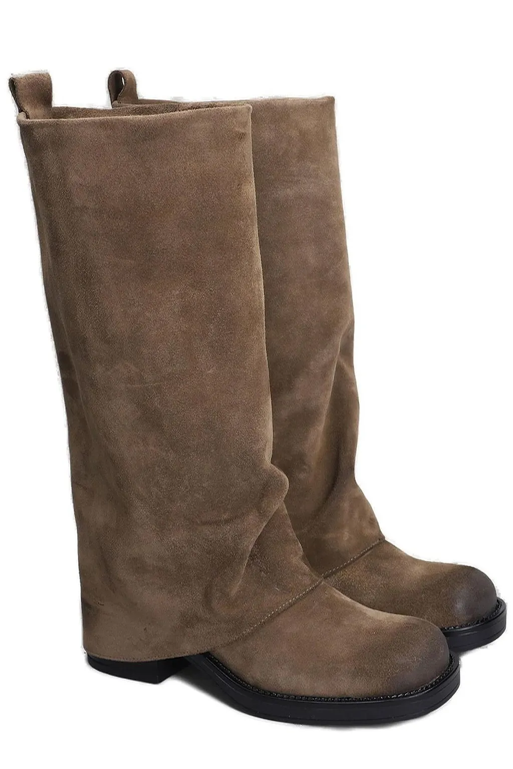 Gisel Moire Manchester Low Heeled Boots