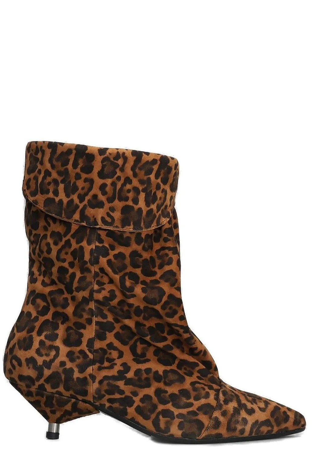 Miriam Printed Heeled Ankle Boots