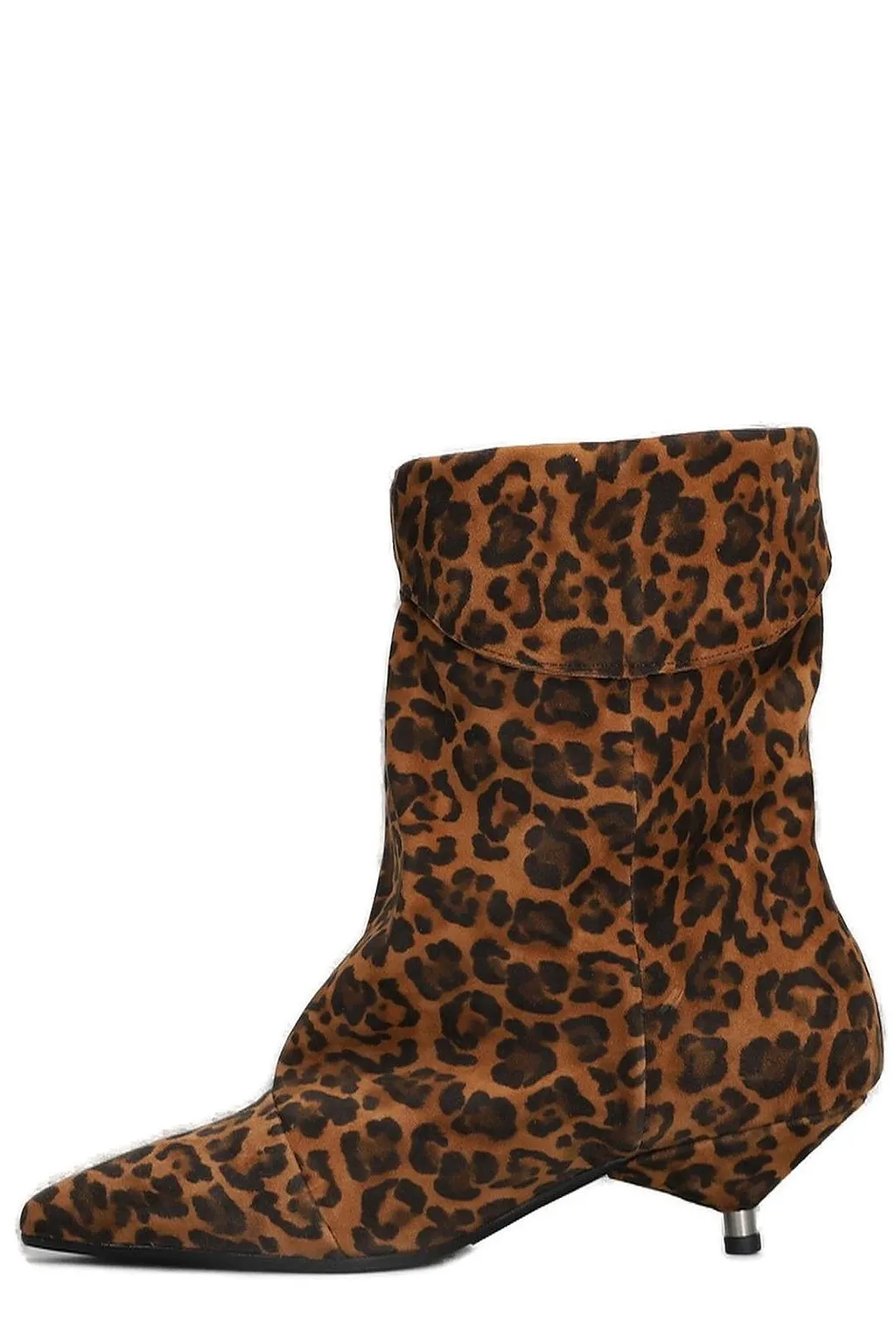 Miriam Printed Heeled Ankle Boots