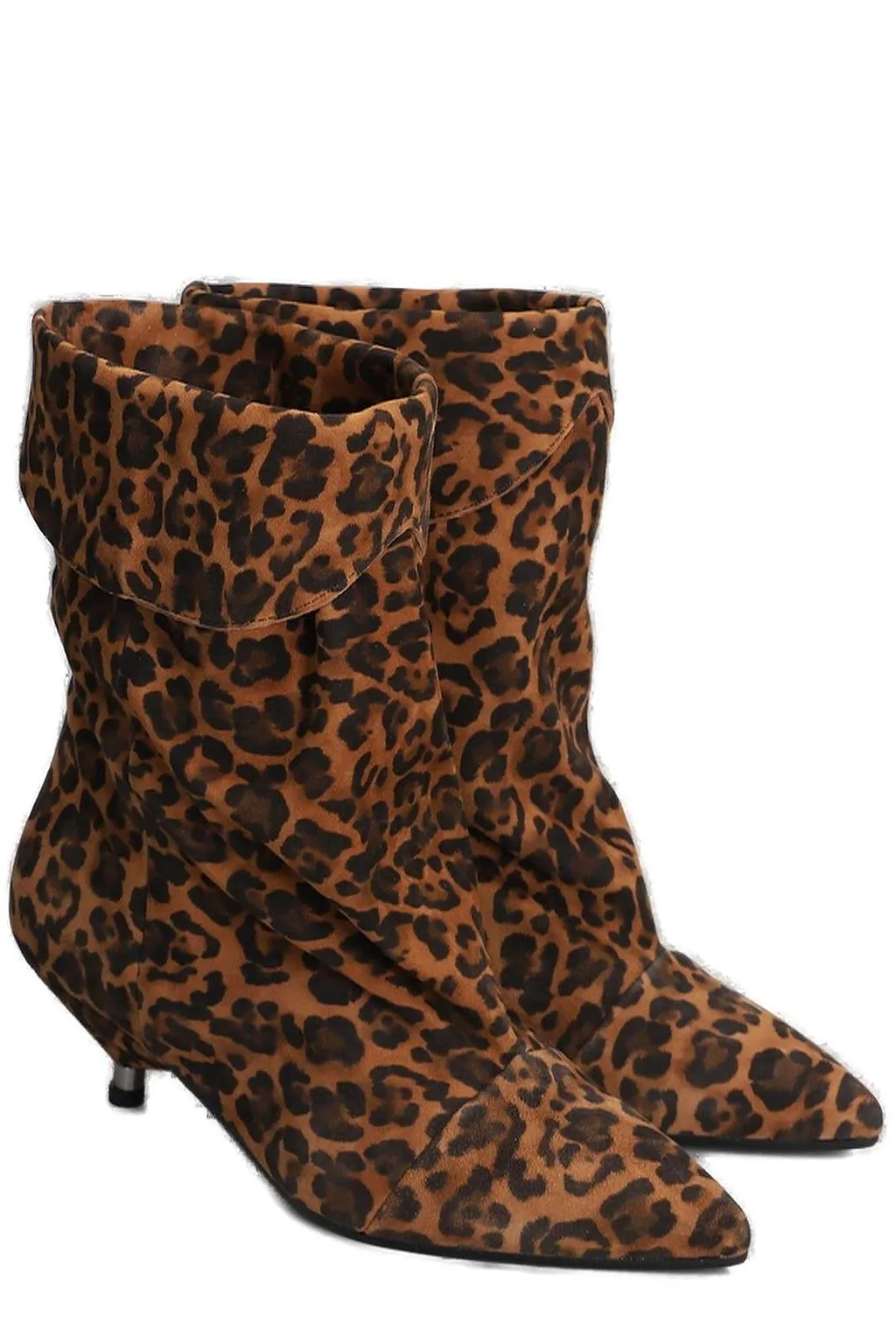 Miriam Printed Heeled Ankle Boots