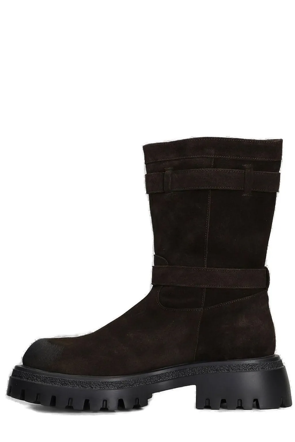 Norvegia Low Heeled Biker Boots