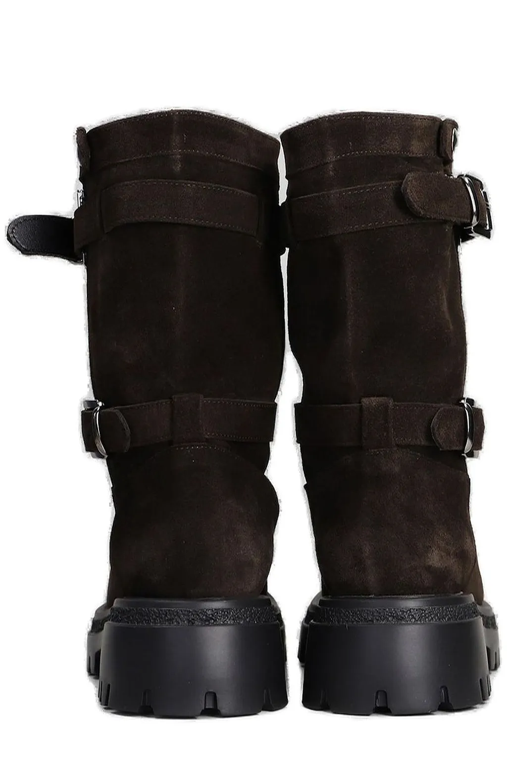 Norvegia Low Heeled Biker Boots