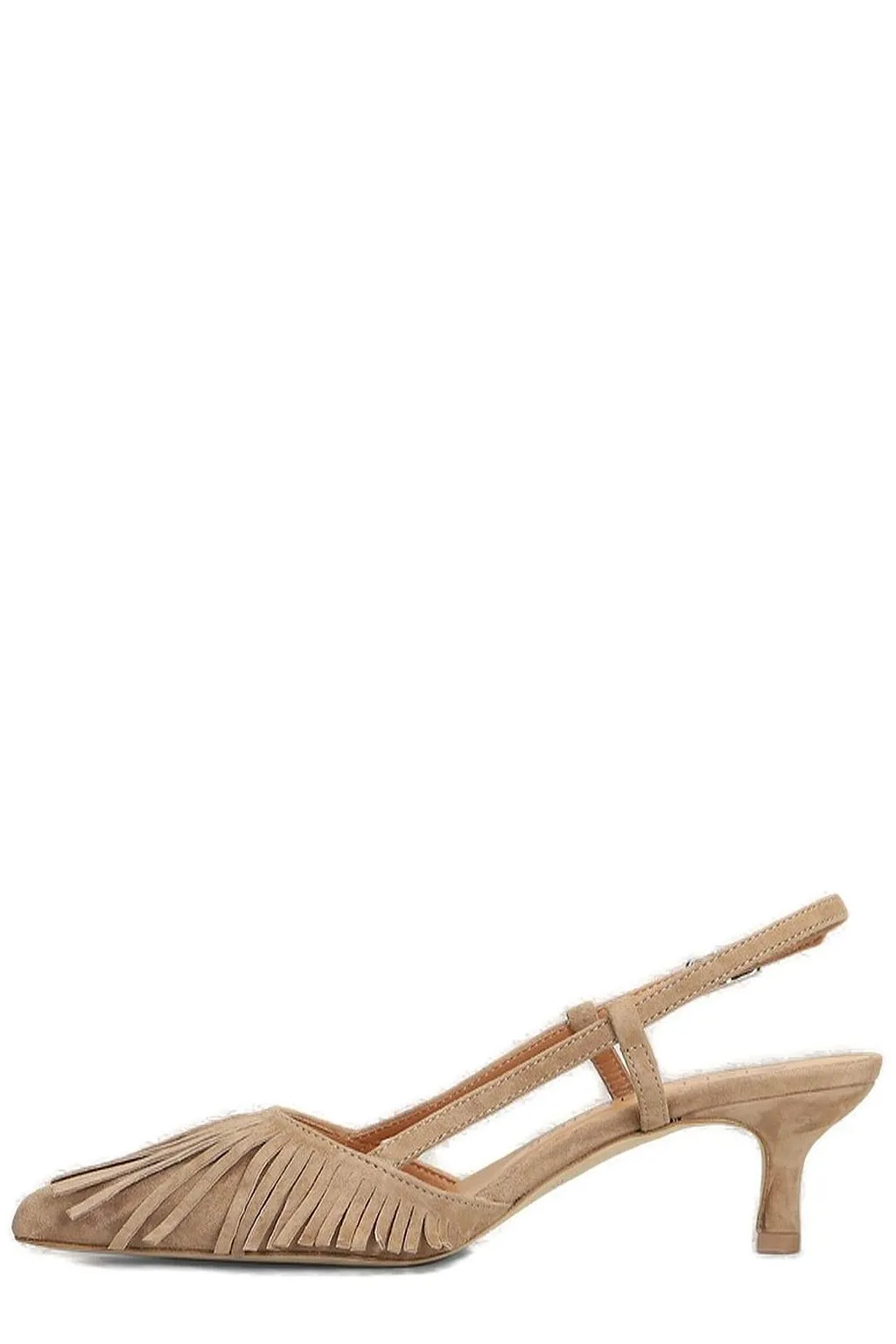 Gisel Moire Vilma Fringe Detailed Pumps