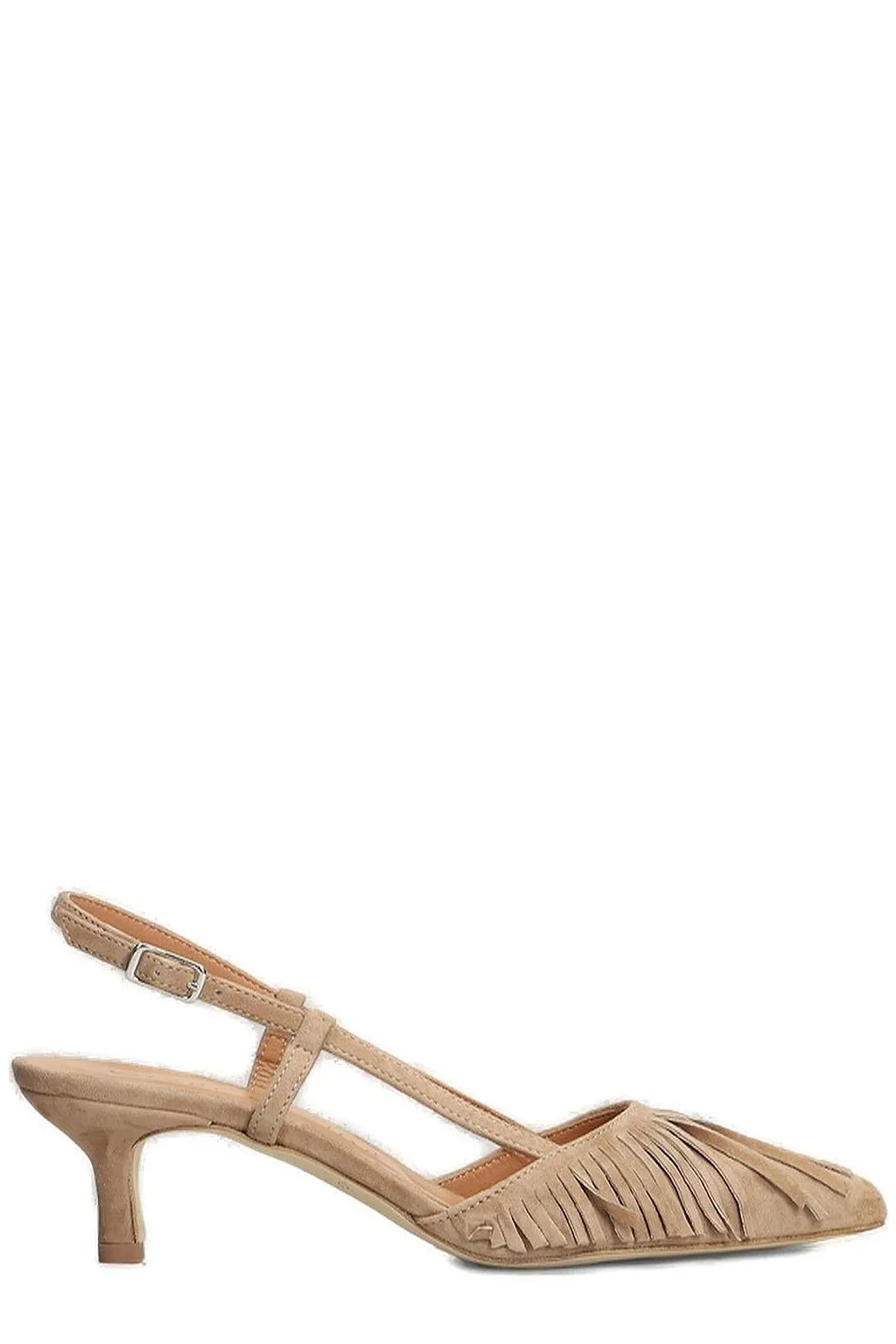 Gisel Moire Vilma Fringe Detailed Pumps