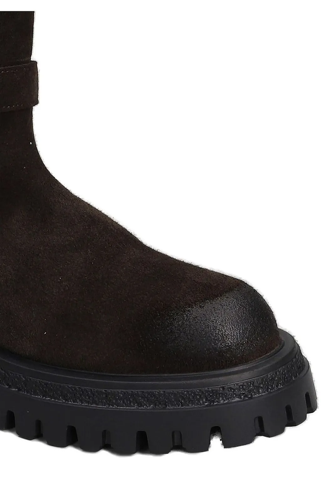 Gisel Moire Varsavia Low Heeled Biker Boots