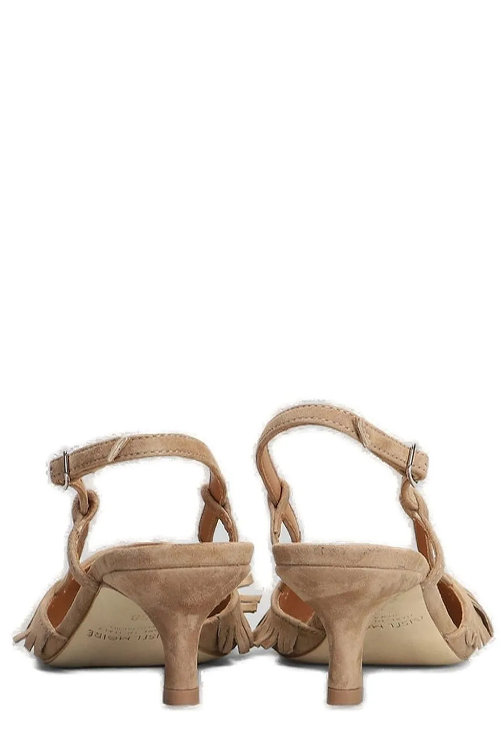 Gisel Moire Vilma Fringe Detailed Pumps