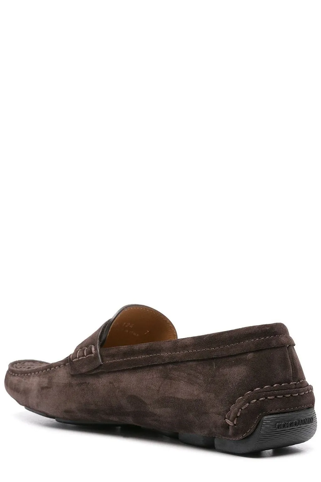 Giorgio Armani Perforated Driver Loafers