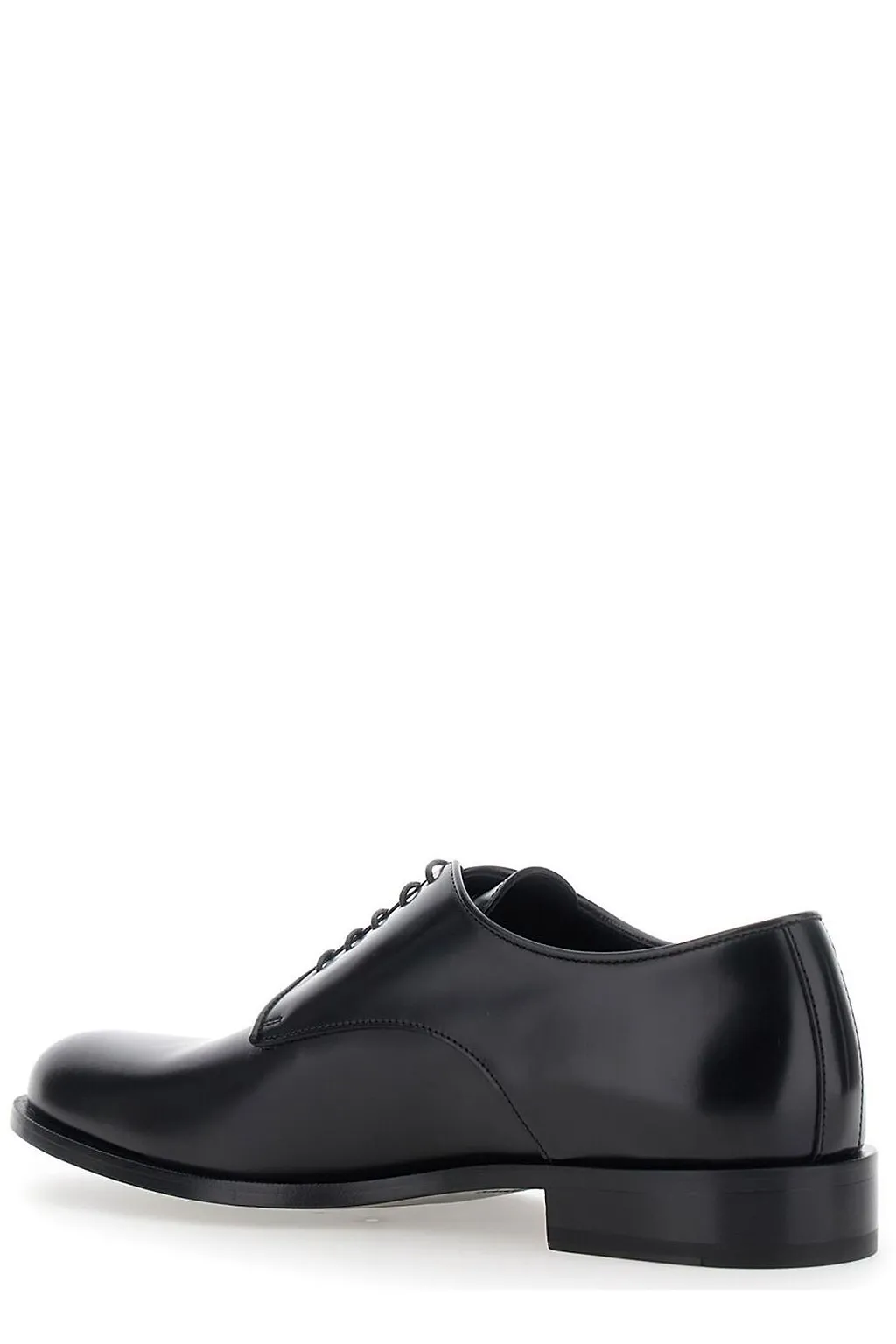 Giorgio Armani Plain Toe Leather Derby Shoes