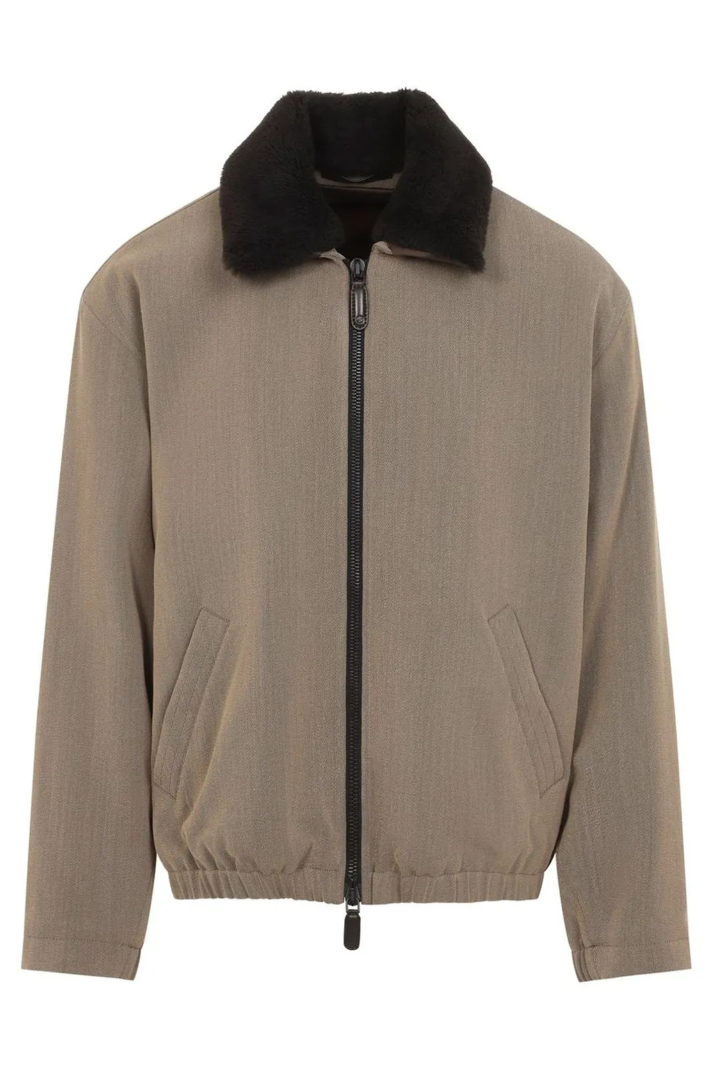 Shearling Collar Blouson Jacket