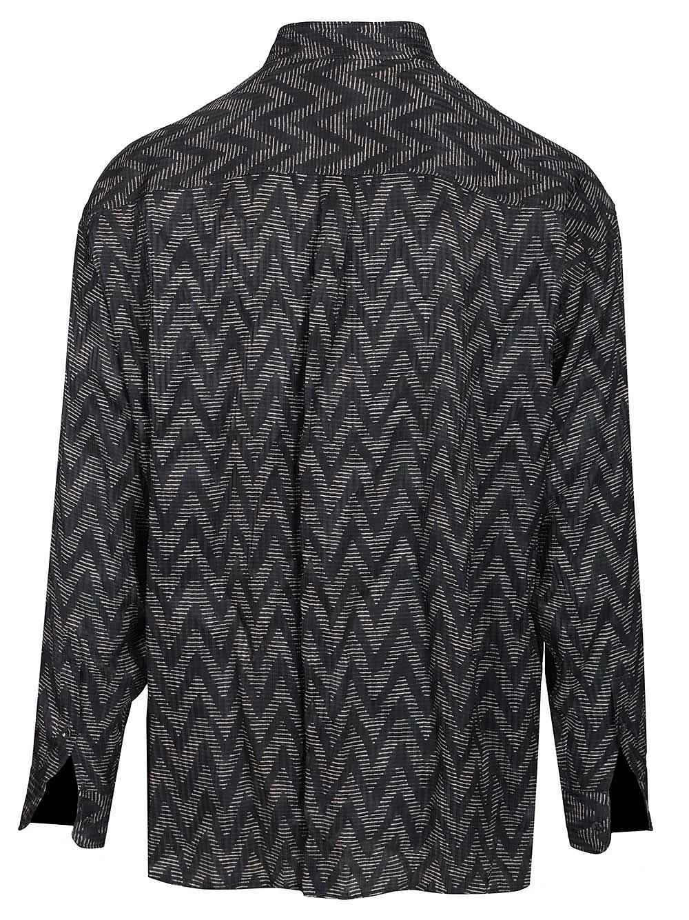 Giorgio Armani Zigzag Button Detailed Shirt