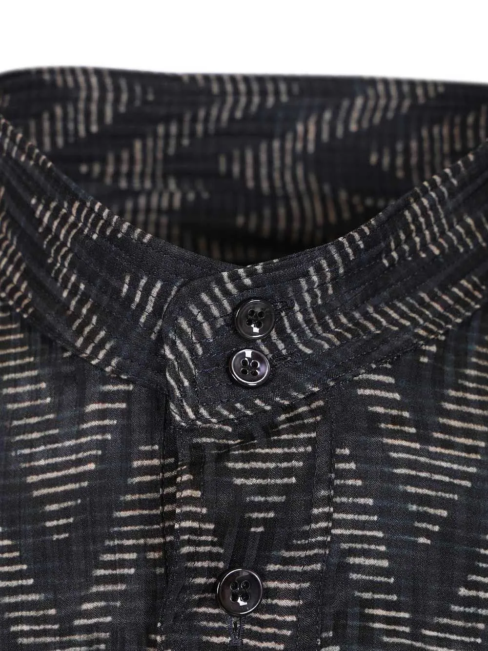 Giorgio Armani Zigzag Button Detailed Shirt