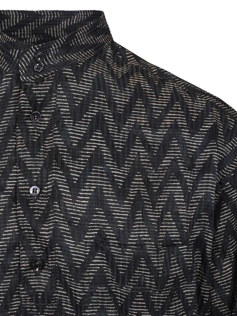 Giorgio Armani Zigzag Button Detailed Shirt